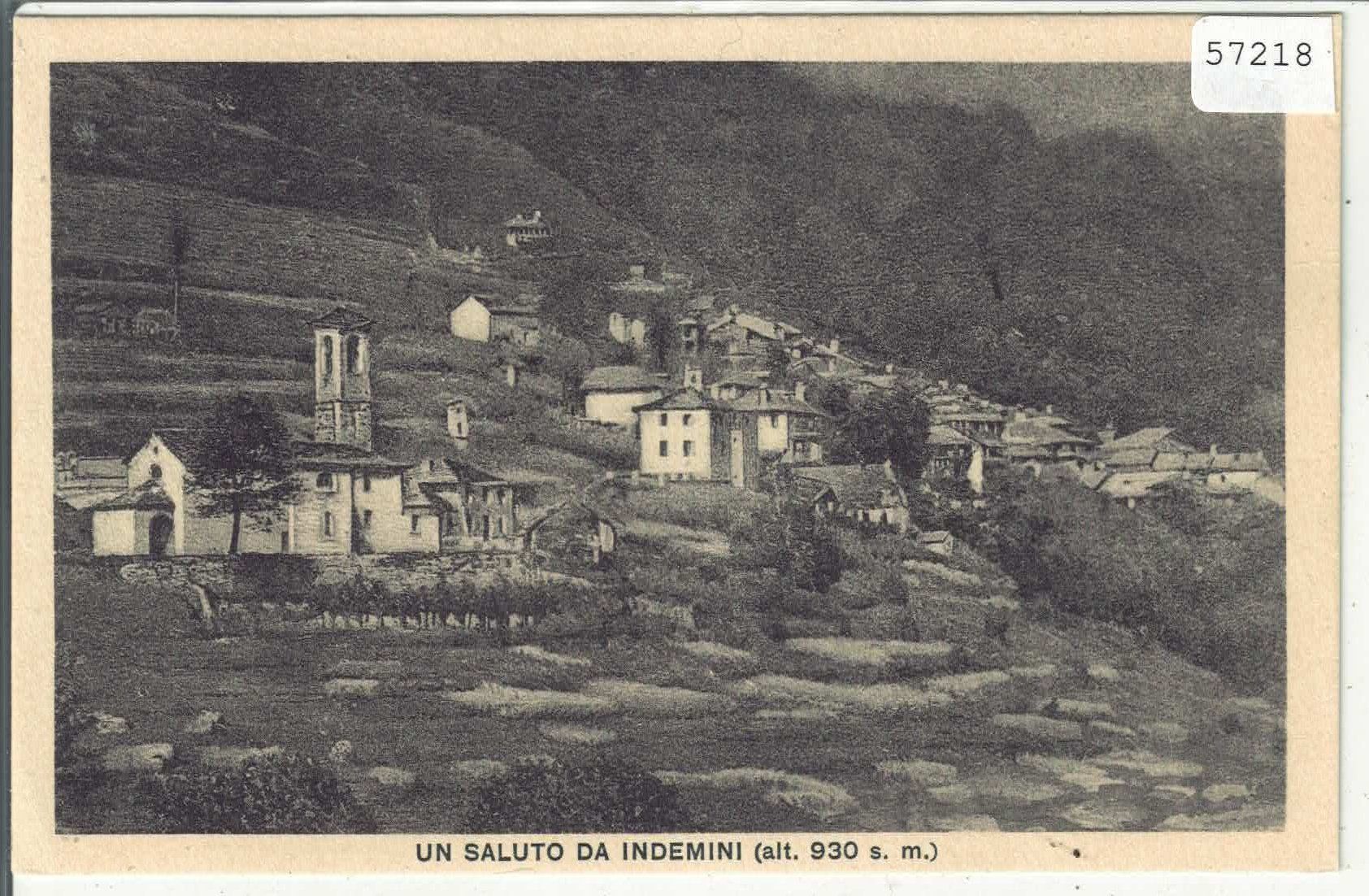 Cartes postales: Saluto da Indemini – D'occasion à Ettingen par Kartenplanet