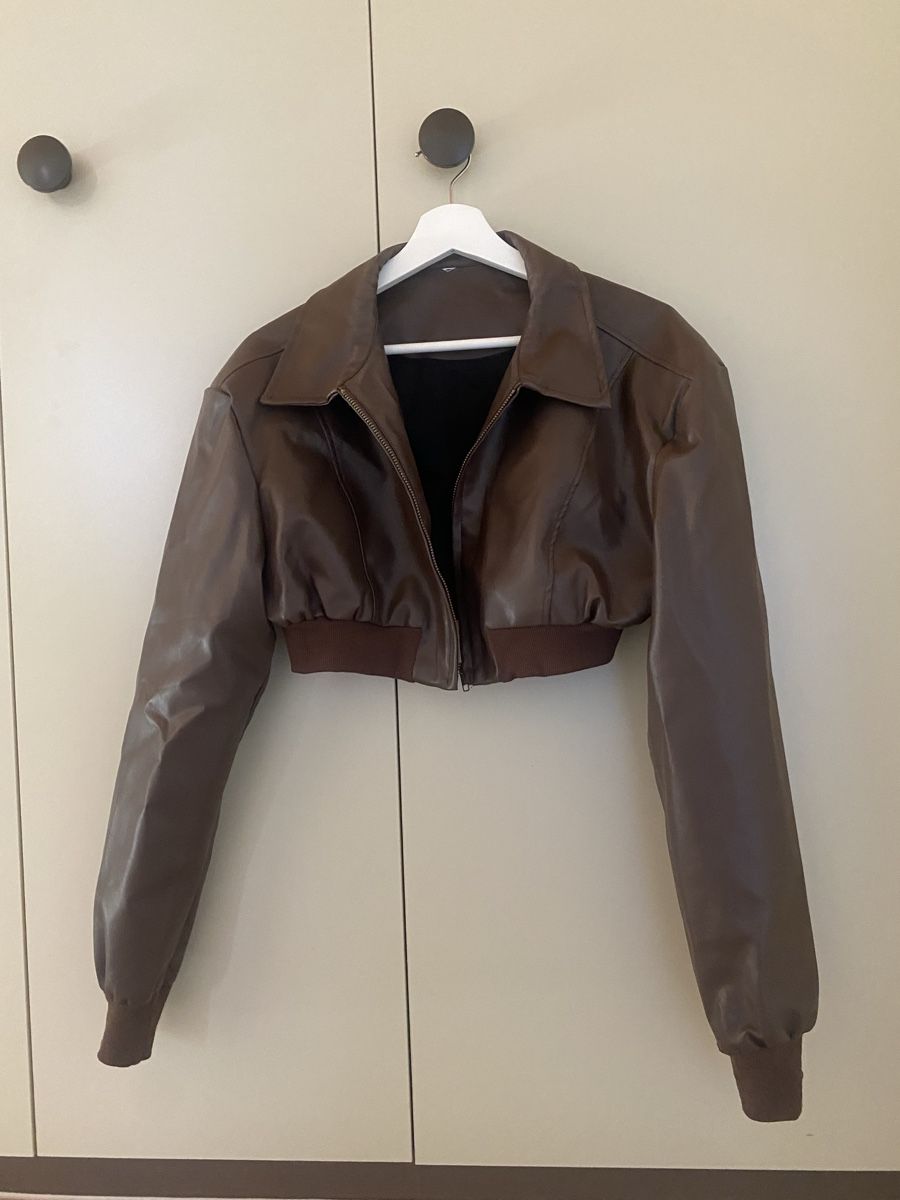 Giacche: Brown Cropped Jacket - Size Small/Medium – Usato da Spreitenbach venduto da captaincrunch 3