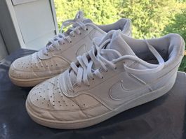 NIKE Court Vision Low Herren Sneaker Turnschuhe Weiss 43