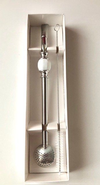 Set di piatti: Bombilla Edelstahl 21 cm weiss – Nuovo e nell'imballaggio originale da Zuchwil venduto da Yerba_Mate_Schweiz 1