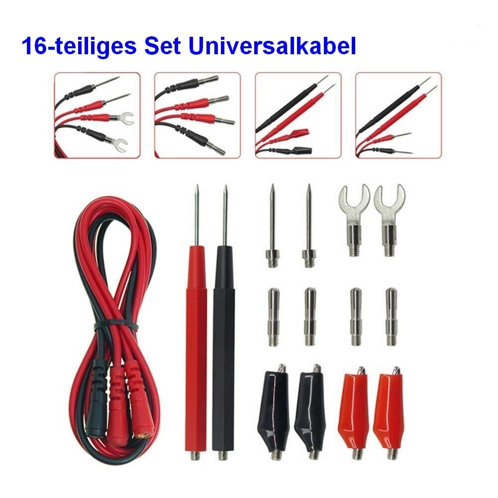 Radiocomunicazione: Universal Messkabel Elektronik, 16-teiliges Kabelset – Nuovo e nell'imballaggio originale da Zürich venduto da buyfinest 4