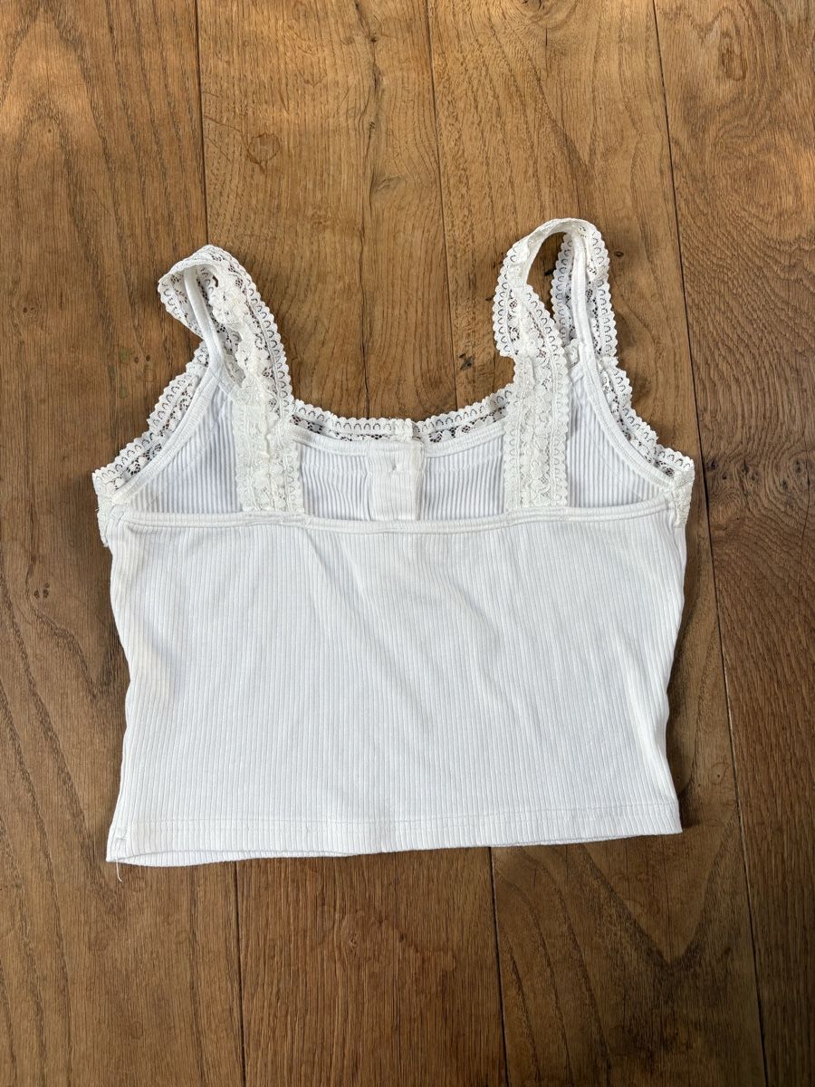 Shein Top: Top mit Spitze, weiss, neuwertig, S – Nuovo (secondo la descrizione) da Frauenfeld venduto da lin_77m9 1