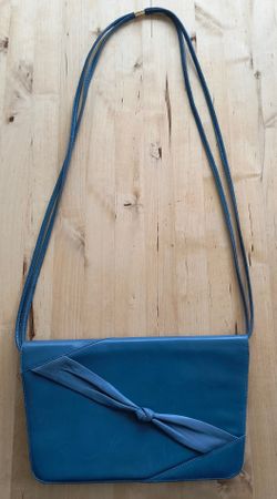 Original vintage Bally Handtasche hellblau 