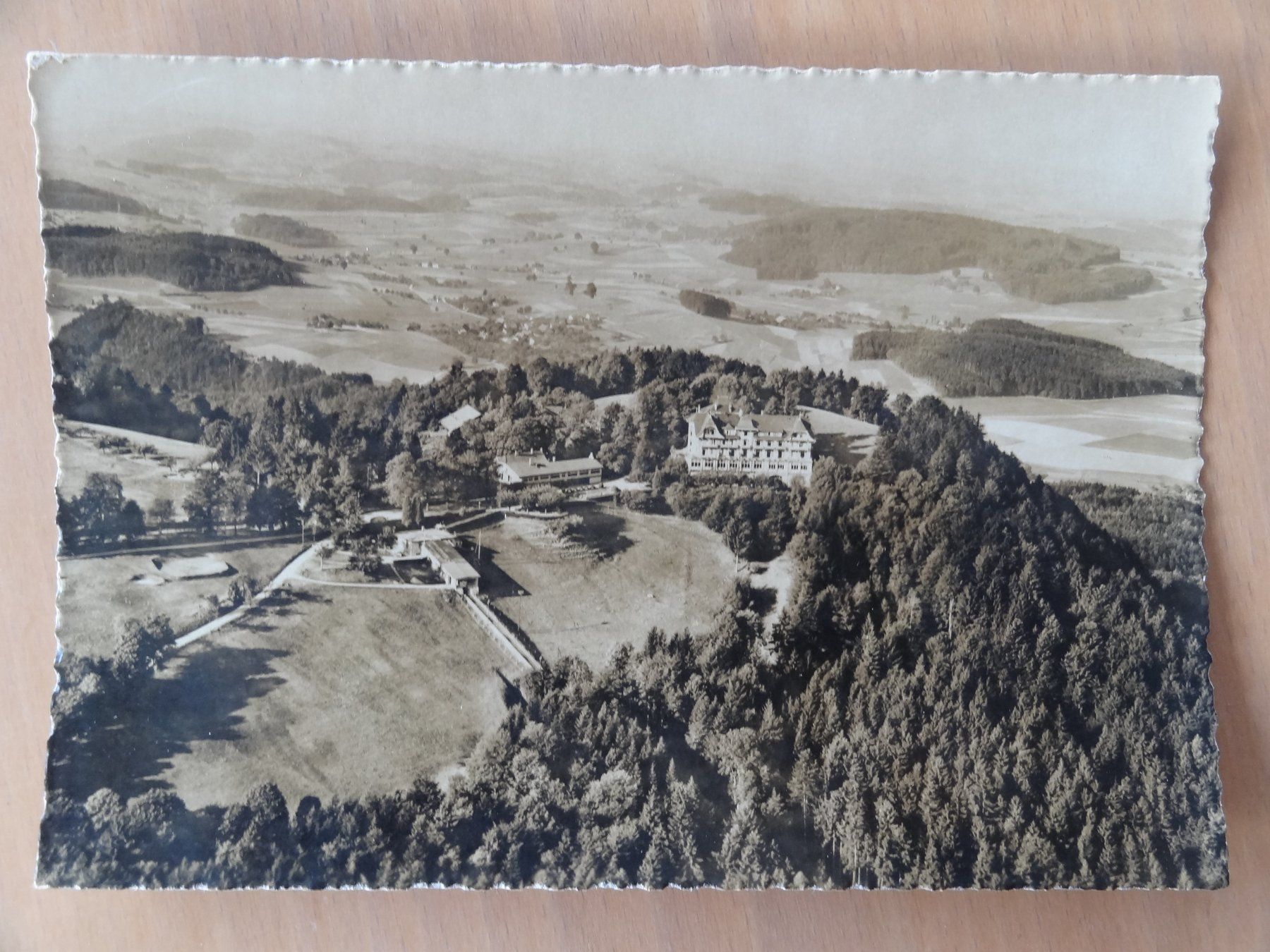 Ansichtskarten: Hotel Gurten Kulm, Bern, Suisse – Gebraucht aus St Léonard von Riglin