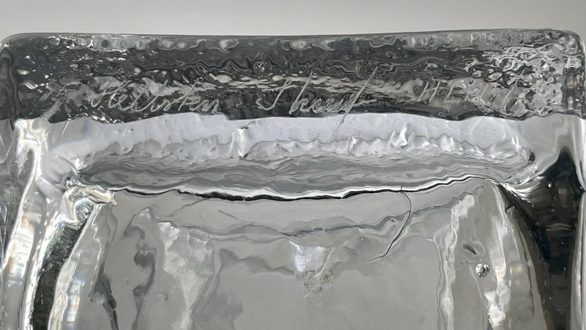 Vasen & Gefässe: Skruf Eulen Vase Lars Hellsten Glas 60er skandinavisch – Neu (gemäss Beschreibung) aus Zürich von Calaminta 1