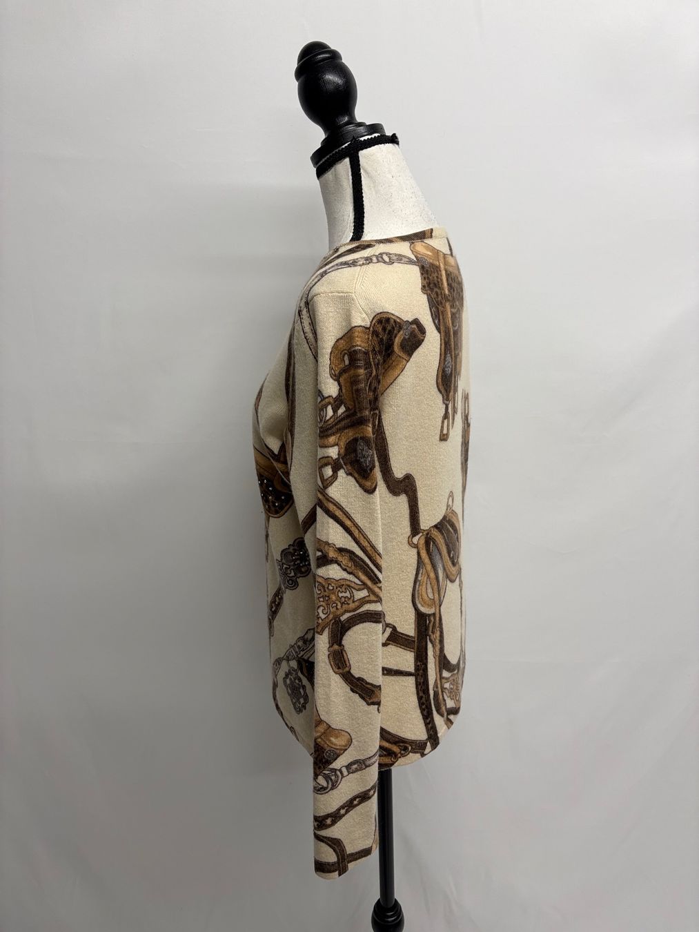 Maglioni & Felpe: Nice Connection Kaschmir Wolle Pullover Pferde Print 40 beig – Nuovo (secondo la descrizione) da Regensdorf venduto da secondchancefashion 2
