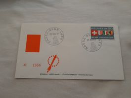 Enveloppe commémorative NABRA-BERN 1965, Helvetia rare!