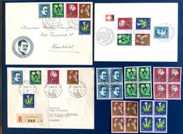 1960 Pro Juventute FDC -  Bögli  - R-Brief Bethlehem -4er