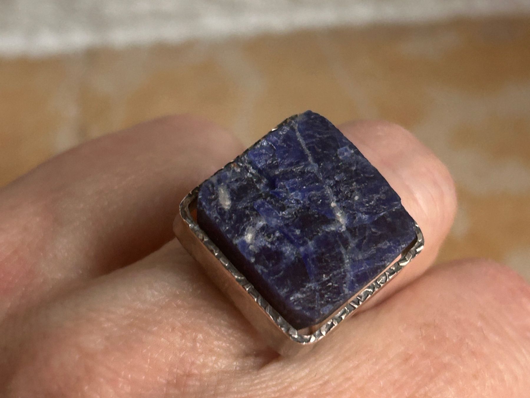 Anelli: QUADRO Lapislazuli SILBERRING (Grösse 54) – Usato da Dittingen venduto da Bijoubelle 1