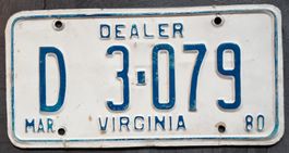 USA DEALER - License plate - Nummernschild