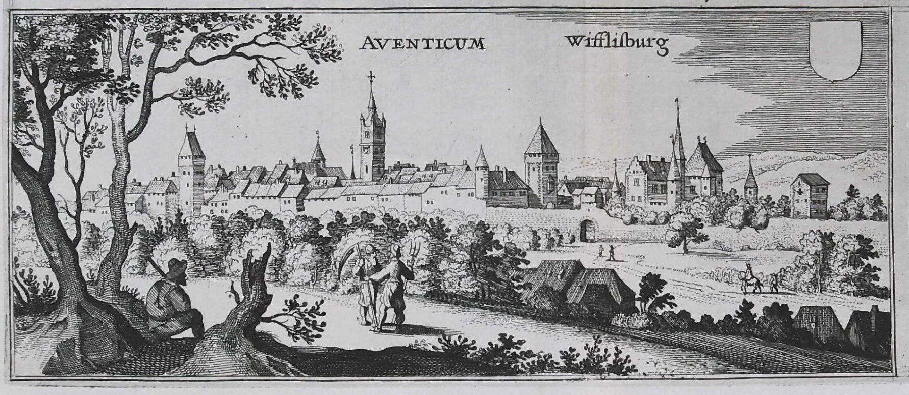 Incisioni: Avenches Kupferstich von Merian 1644 – Usato da Rafz venduto da Helvet32