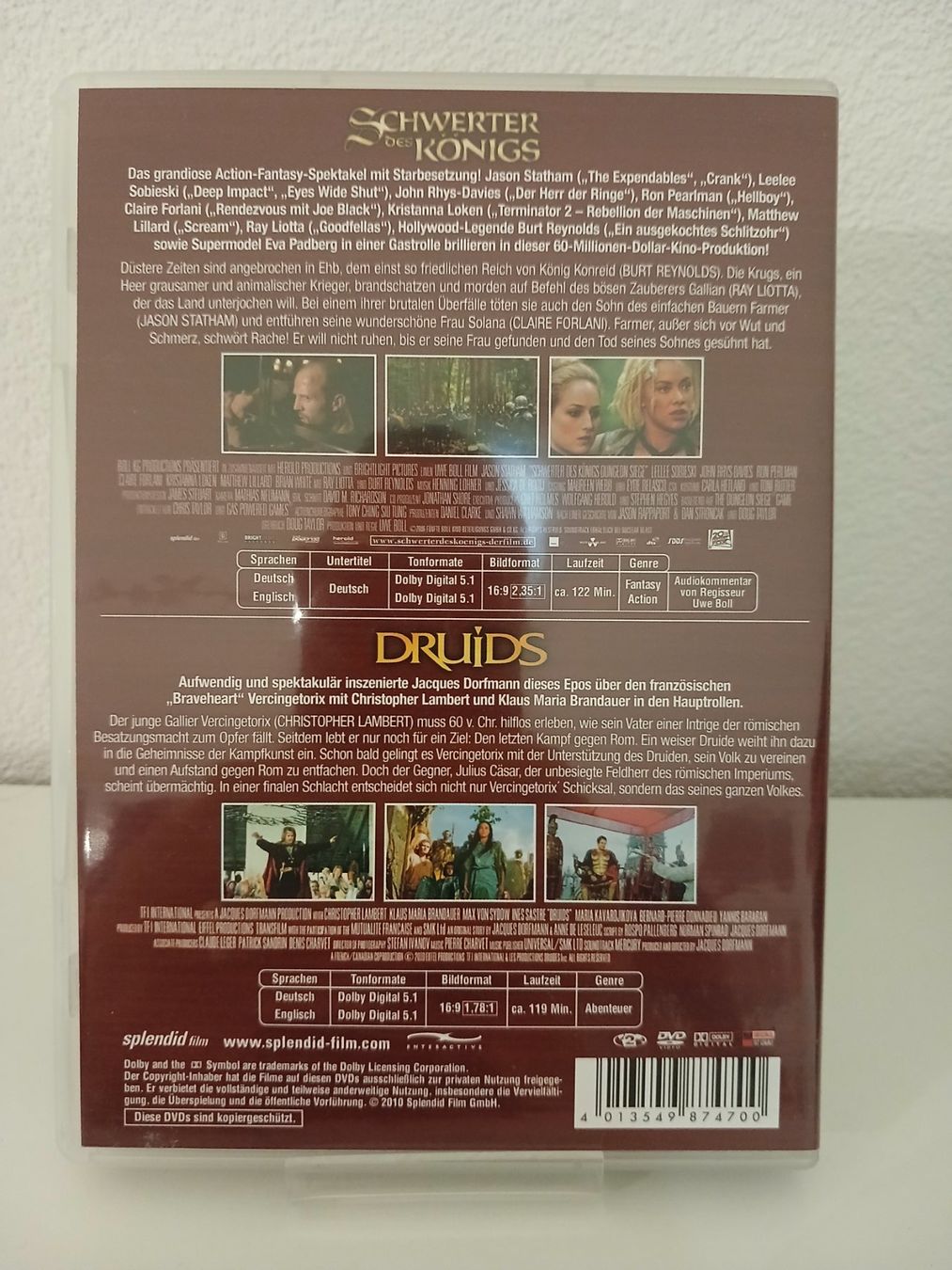 Tous les DVDs: Druids/Schwerter des Königs – Neuf avec emballage d'origine à St. Margrethen SG par SamusAran 1