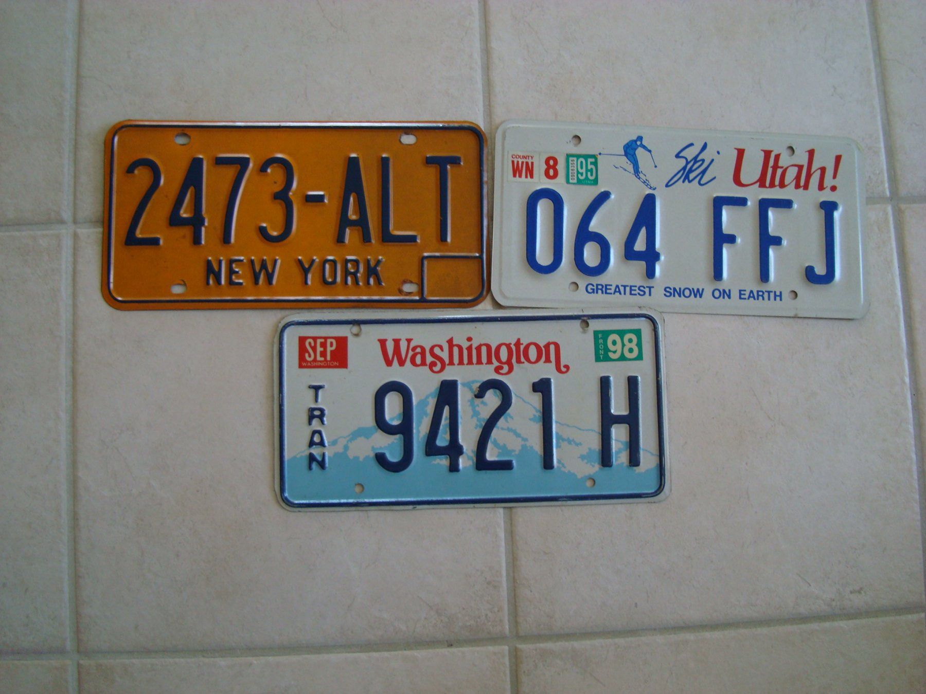 Insegne: NEW YORK UTAH UND WASHINGTON – Usato da Scherz venduto da 5246