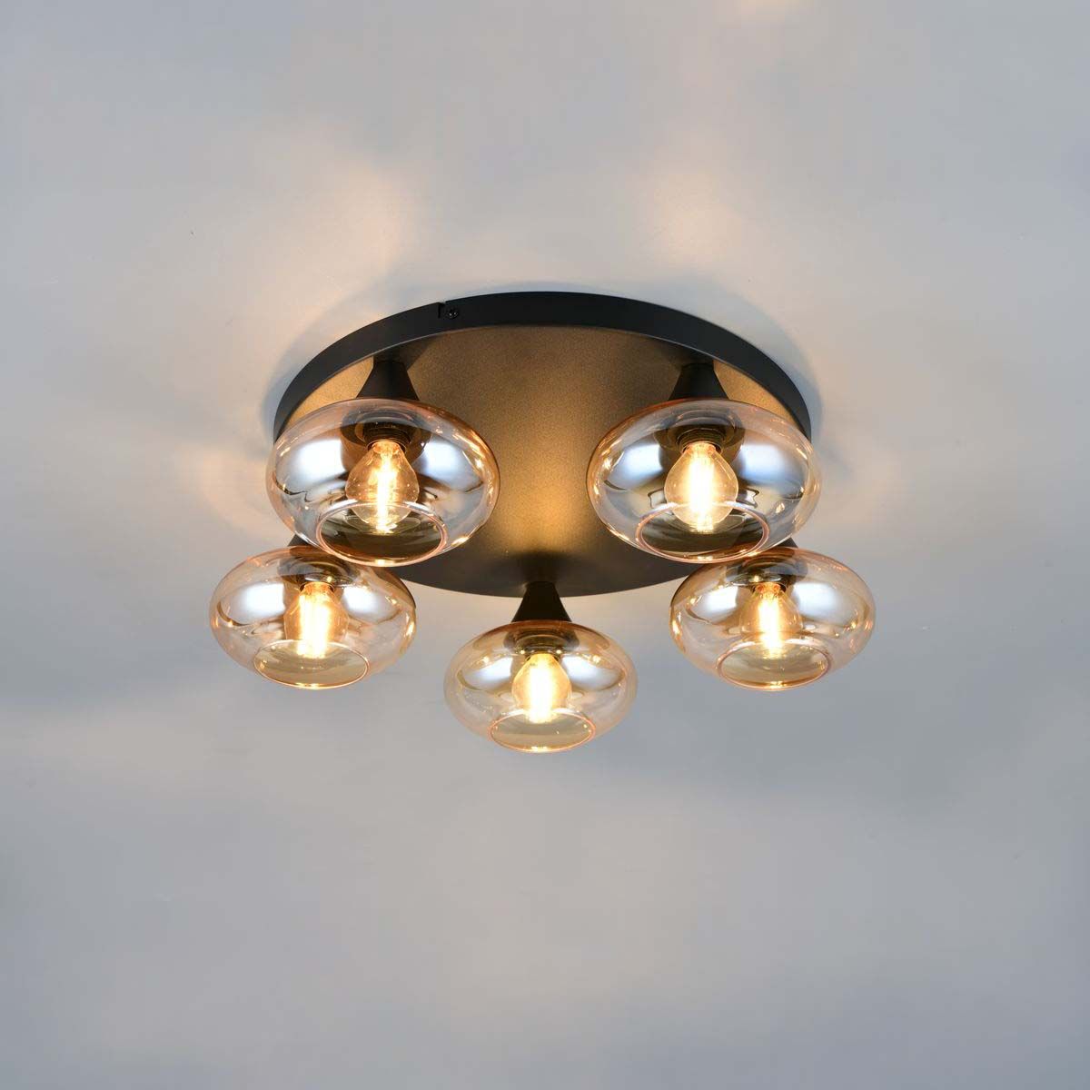 Lampadari & plafoniere: Deckenleuchte, Glas, Amber, 49 cm Ø – Nuovo (secondo la descrizione) da Kreuzlingen venduto da Smart-Light