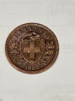 Münze 2 Rappen 1909