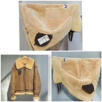 Original Bomber Leder Schaffell Jacke Avirex Ltd New York