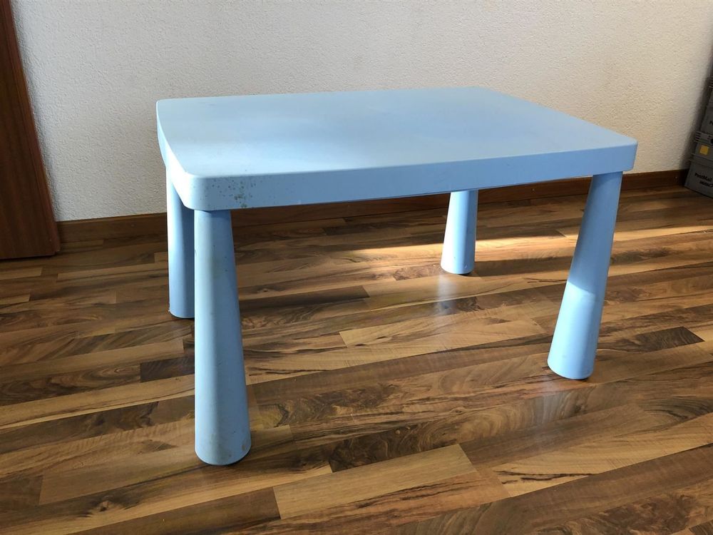 Kindertisch IKEA blau MAMMUT Kaufen auf Ricardo