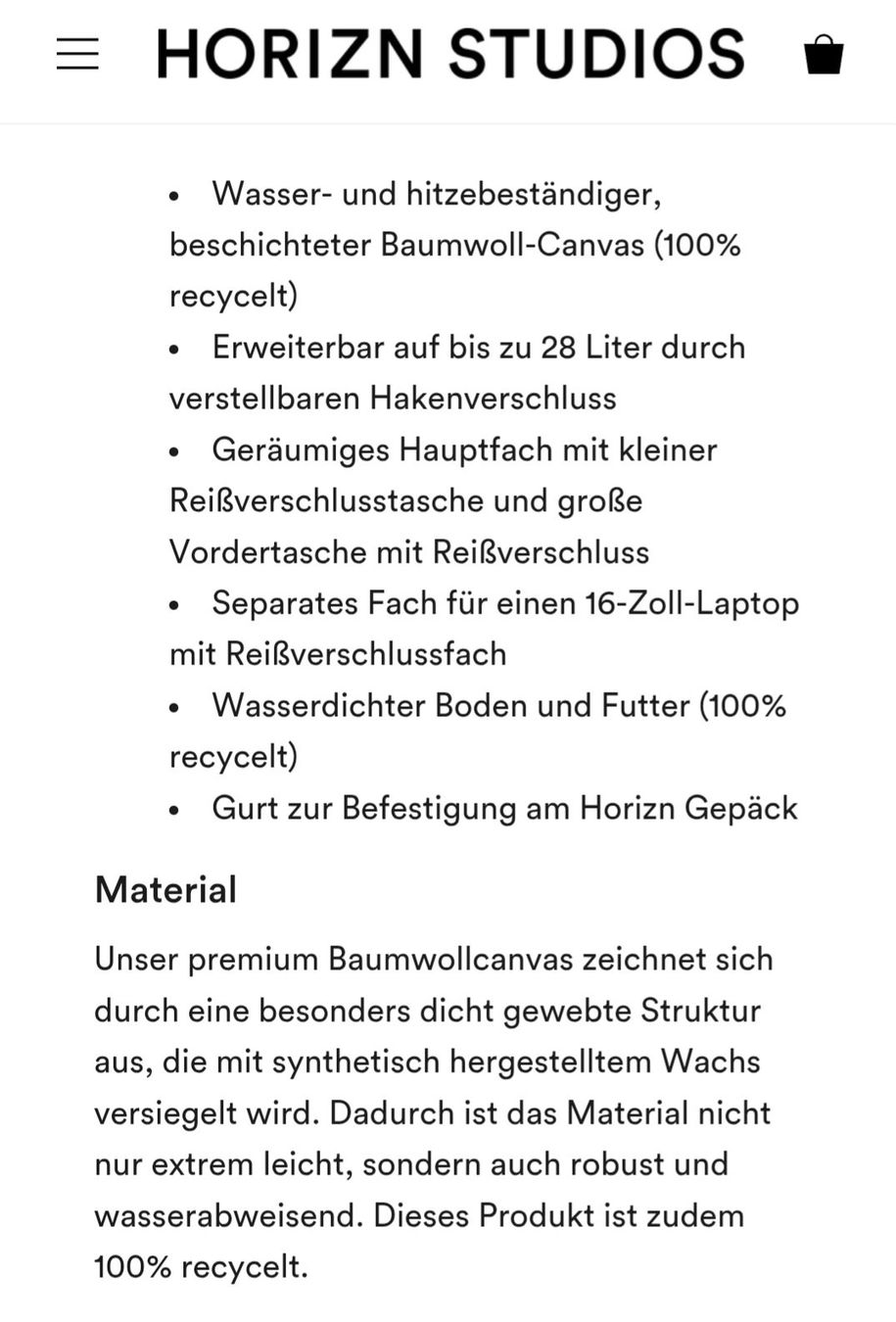 Horizn Studios Rucksäcke: Rucksack Laptop HORIZN STUDIOS – Gebraucht aus Zürich von Mokile 9