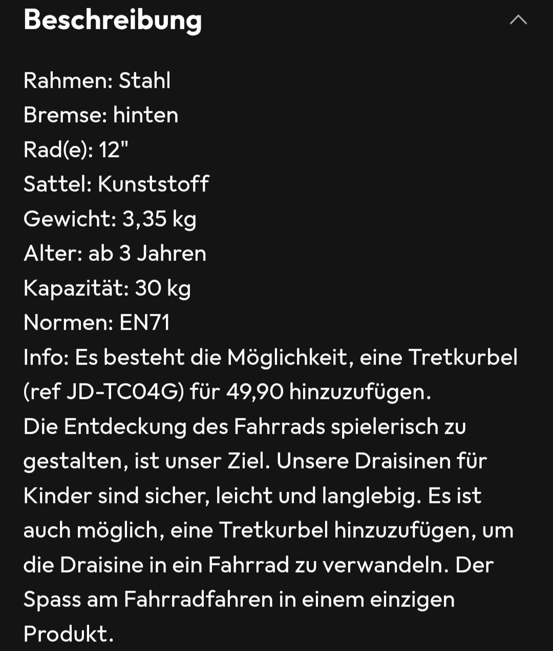Veicoli per bambini: Cooles Laufrad – Usato da Wädenswil venduto da Lejana9 2
