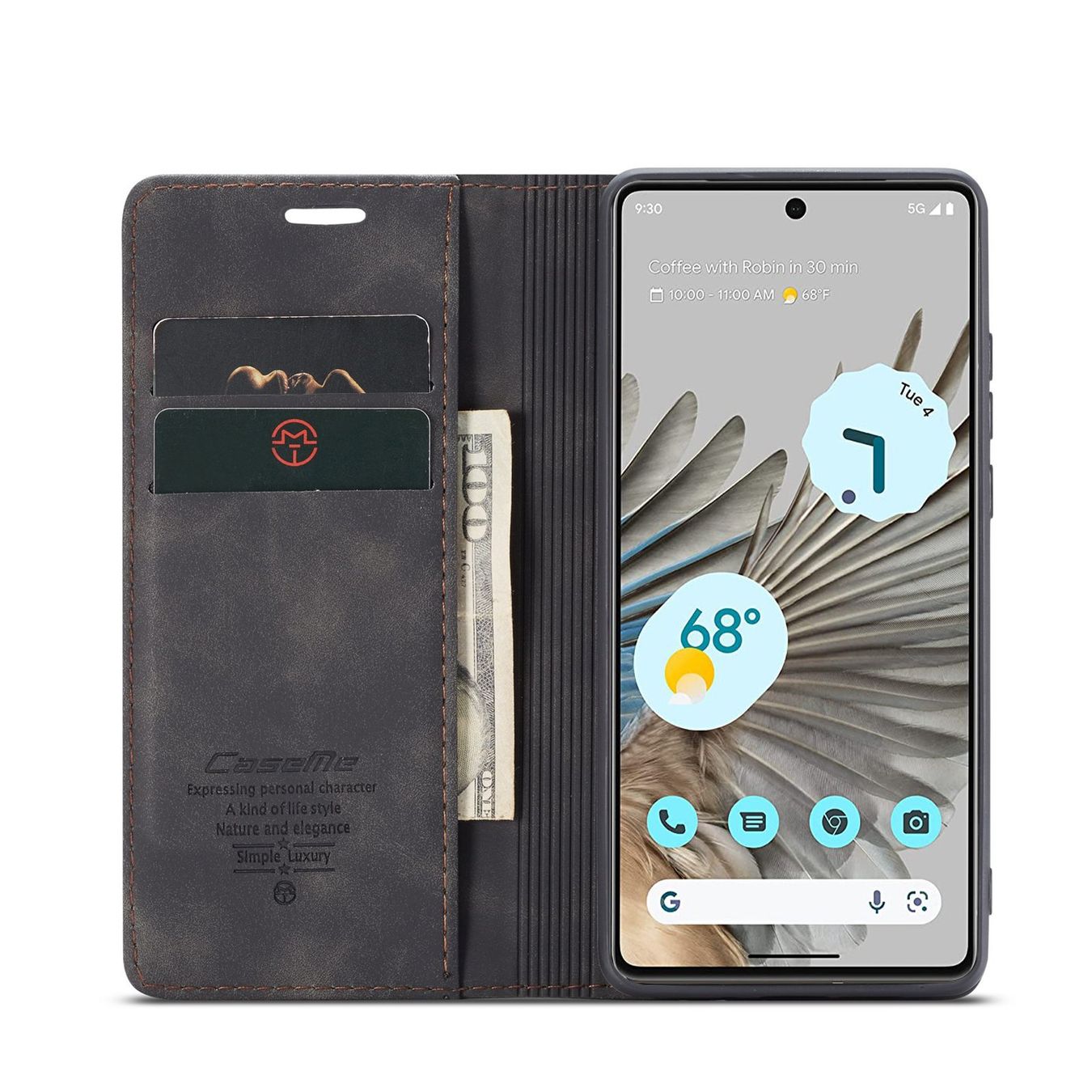 Cover & Protezioni schermo: Goolge Pixel 7 - étui à rabat portefeuile support NOIR – Nuovo e nell'imballaggio originale da Morges venduto da DigiAC 2