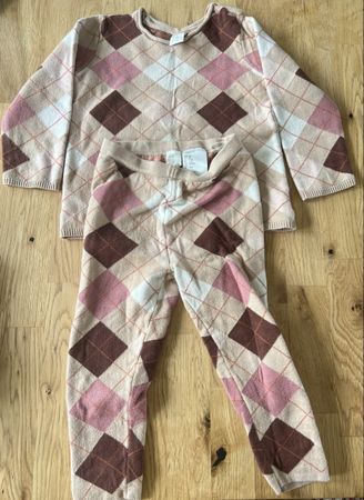 H&M Hose & Pulli Set Mädchen Gr. 98
