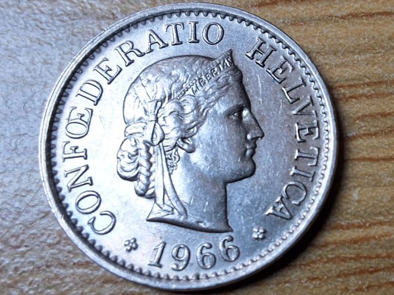 Tutti le monete: 10 Rappen 1966 - fast unzirkuliert! – Usato da Münchenstein venduto da purbach1 4
