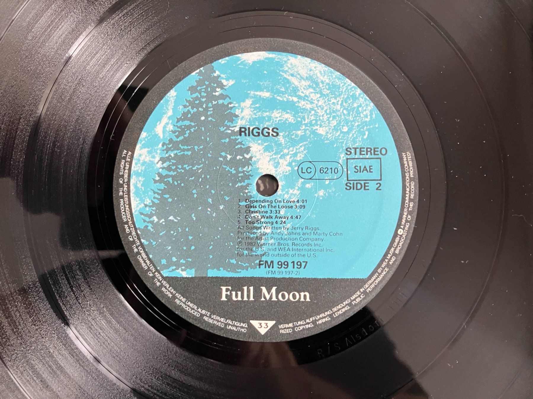 Dischi in vinile: Riggs – Usato da Aarwangen venduto da Jukebox3 8