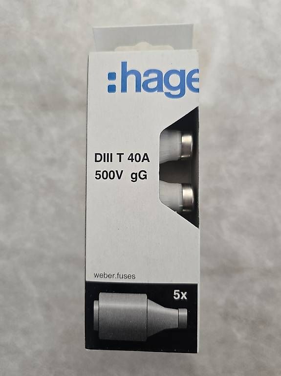 Hager Componenti elettronici: Sicherungseinsätze – Nuovo e nell'imballaggio originale da Ennetbühl venduto da japtec 1
