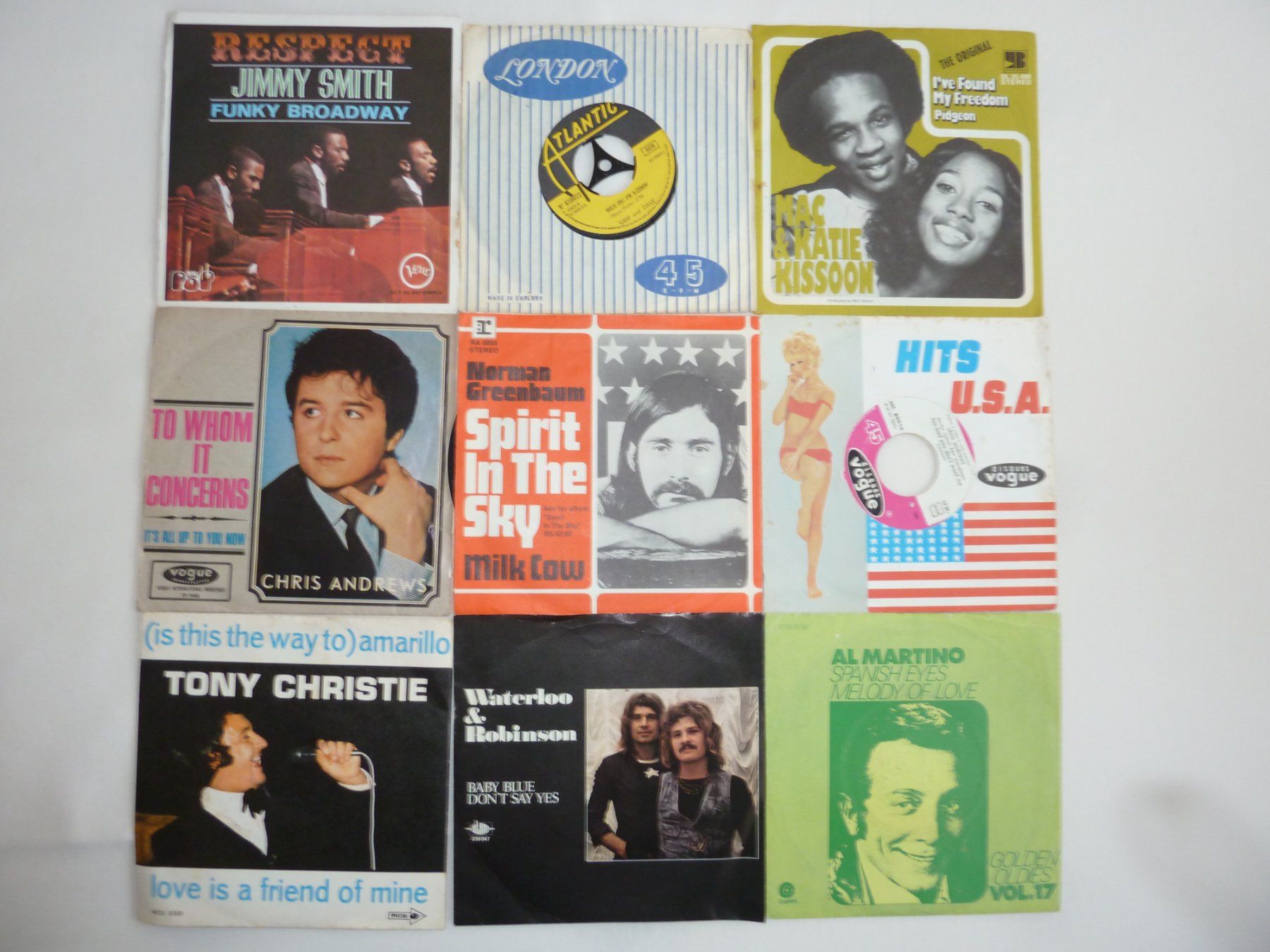 Dischi in vinile: 9 Oldies Singles "7" 45RPM – Usato da Thalwil venduto da Kumawa0