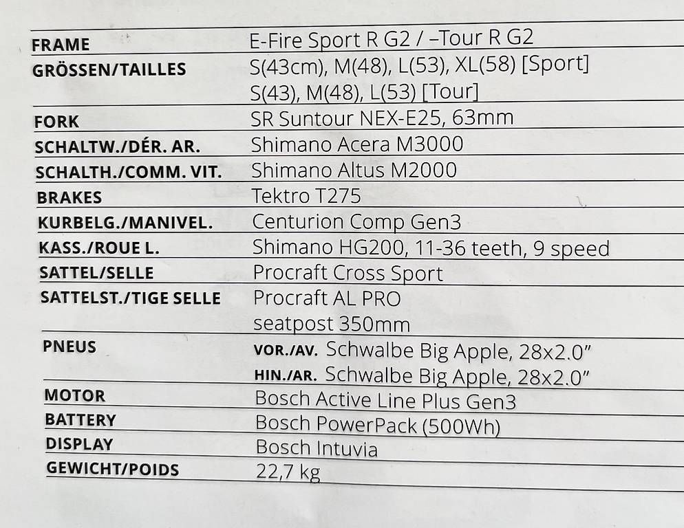 Bosch Biciclette: Velo électrique CENTURION neuf  (90 km) – Nuovo (secondo la descrizione) da La Chaux-de-Fonds venduto da bernardeugene 4