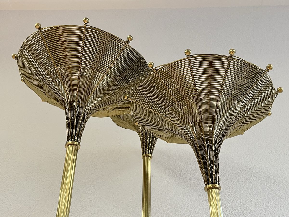 Lampen: Papyrus Stehlampe von Nucci Valsecchi 1970er, Messing – Gebraucht aus Horgen von Grizzly83 6