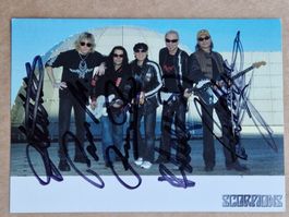 Scorpions - handsignierte Autogrammkarte