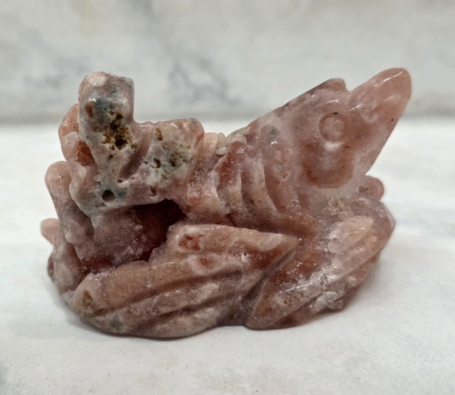 Minerali & Pietre curative: Pink Amethyst Delfin 103g – Nuovo e nell'imballaggio originale da Matzingen venduto da Shay_Crystalz 1