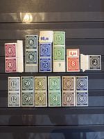 Timbre Allemagne ancienne, 15 timbres divers états