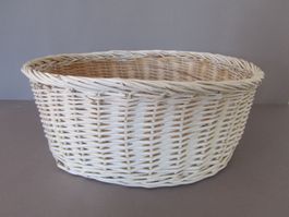 Praktischer, weisser Korb, Katzenkorb, Wolle u.s.w.