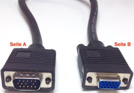 Verlängerung Monitor-Kabel VGA HD15 ST/BU ca.1,8m geschirmt