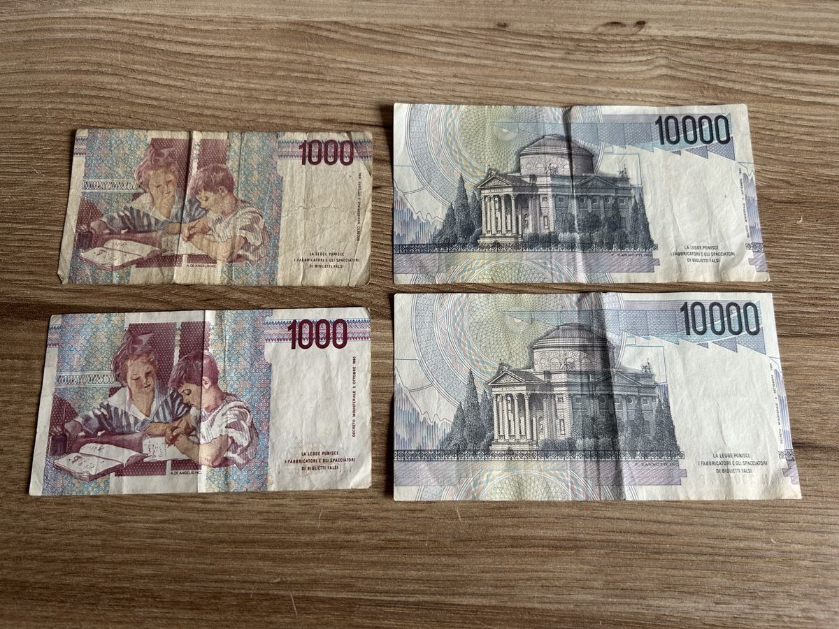 Banconote: Italien 4 Banknoten – Usato da möhlin venduto da Caja1 1