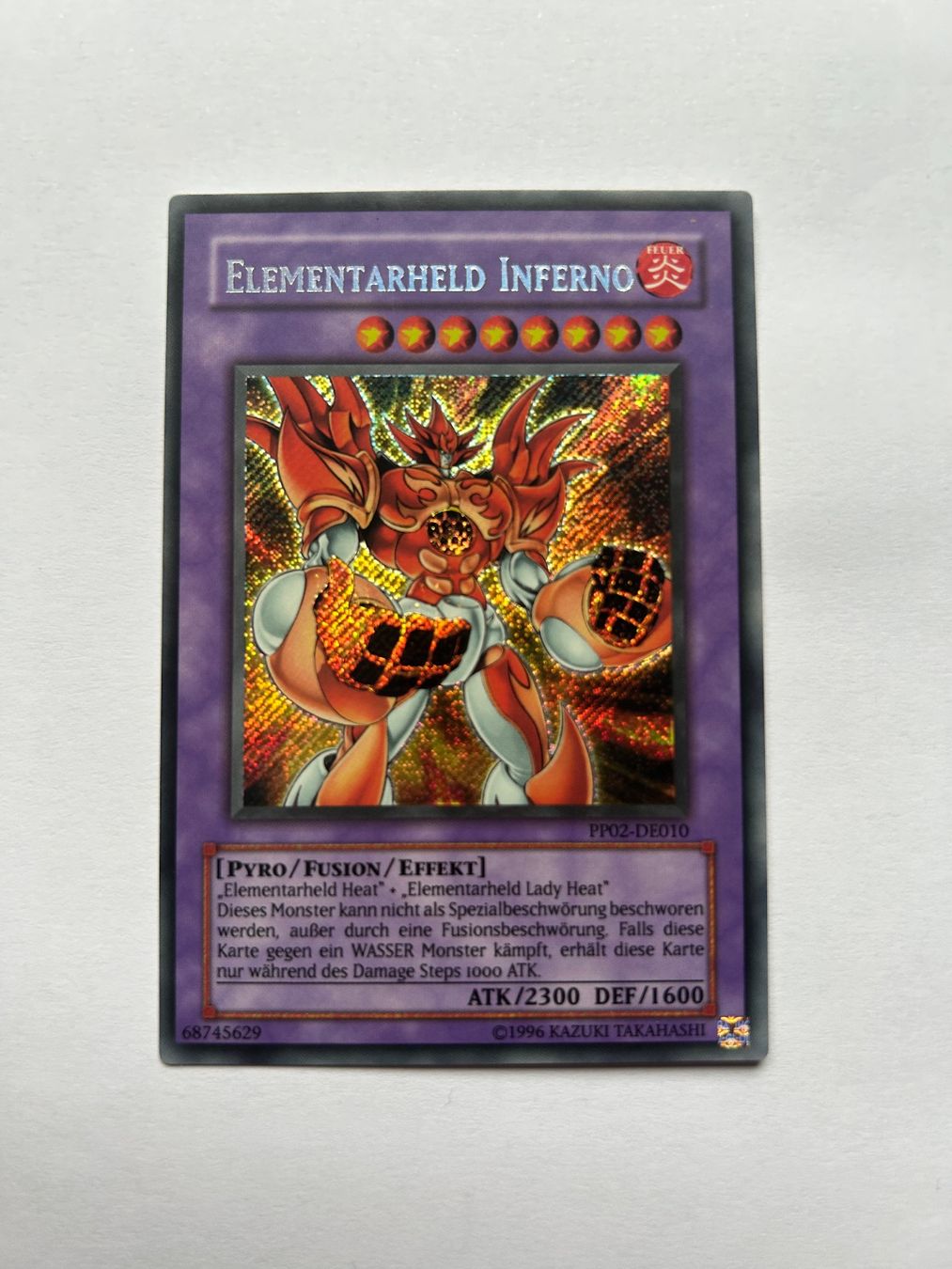 Yugioh Sammelbilder & Trading cards: Yugioh Elementarheld Inferno PP02 Secret Rare – Gebraucht aus Basel von Smash050