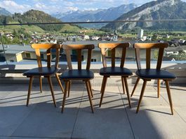4 Mid-Century Vintage Stühle Esszimmerstühle