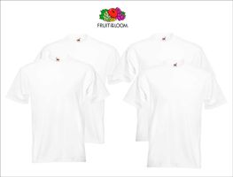 4 Stk. Herren T-Shirt Super Premium Fruit of the Loom, Gr. L