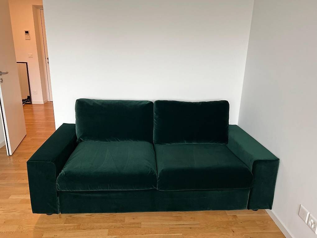 Divani: IKEA VIMLE Bettsofa / sofa bed, dark green velvet – Usato da Zürich venduto da fia_8k6b