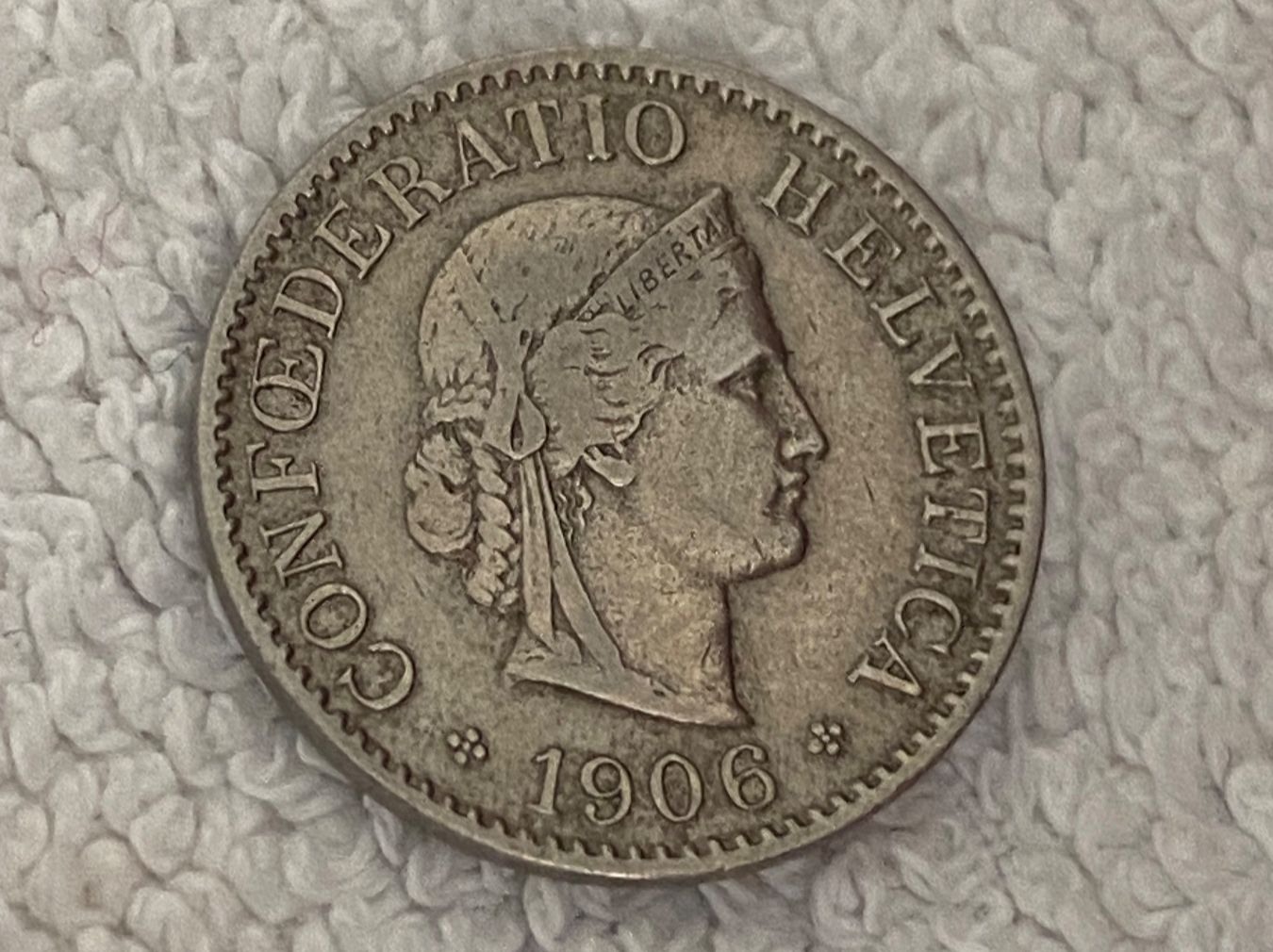 Tutti le monete: 5 centimes/rappen 1906 – Usato da Nyon venduto da Ilmi09