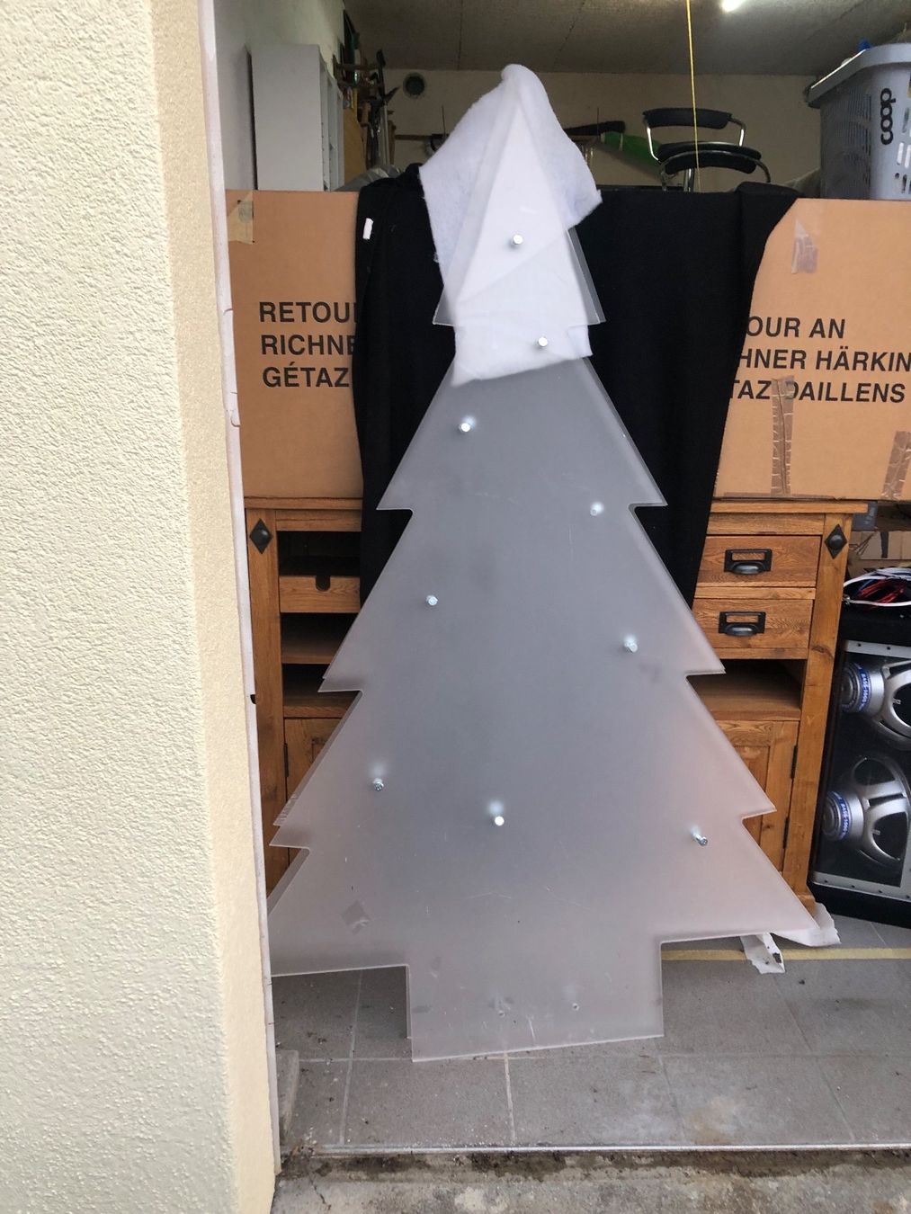 Tutte le decorazioni: Christbaum  Plexiglas Satiniert – Usato da Uttwil venduto da Mirabellablau 2
