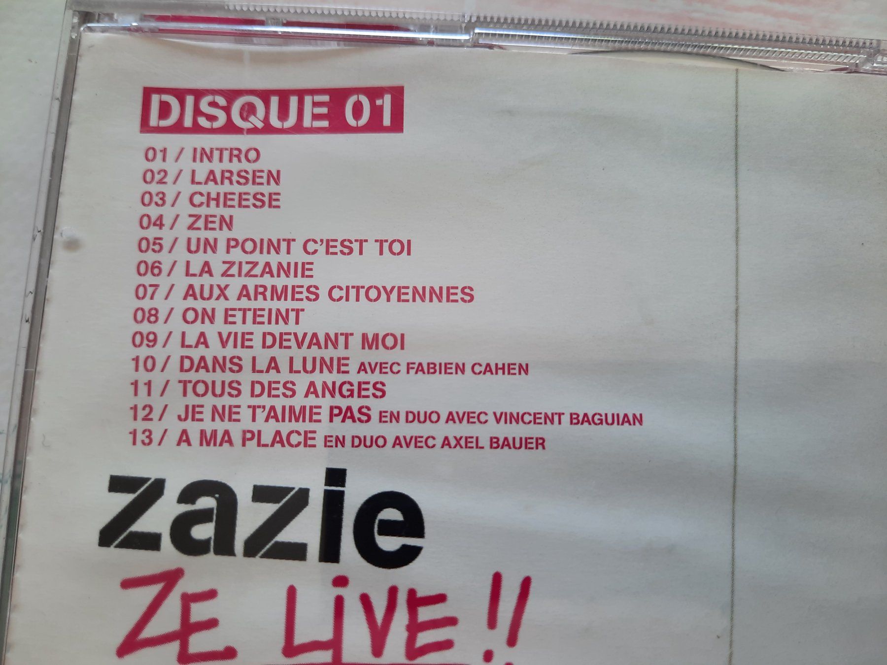 CD: CD Zazie - Ze Live – Usato da Pully venduto da bro_n52j 2