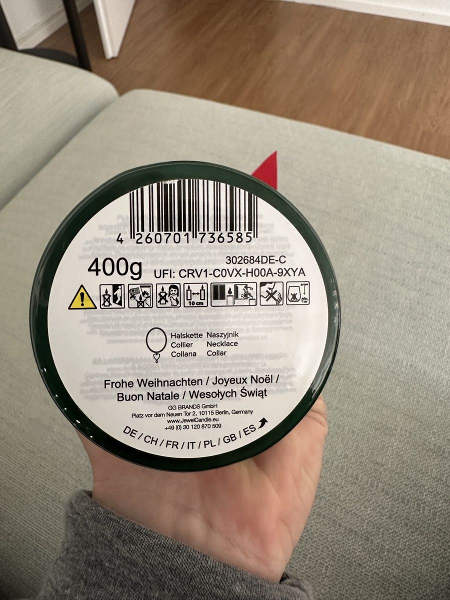 Candele: JuwelKerze Weihnachtsduftkerze   mit Schmuck – Nuovo e nell'imballaggio originale da Luzern venduto da Rky437 3