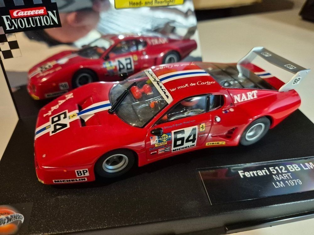 Piste: Carrera Evolution Ferrari 512 BB NART LM 1979 Nr. 64 – Nuovo e nell'imballaggio originale da Ennetbürgen venduto da Perlen01