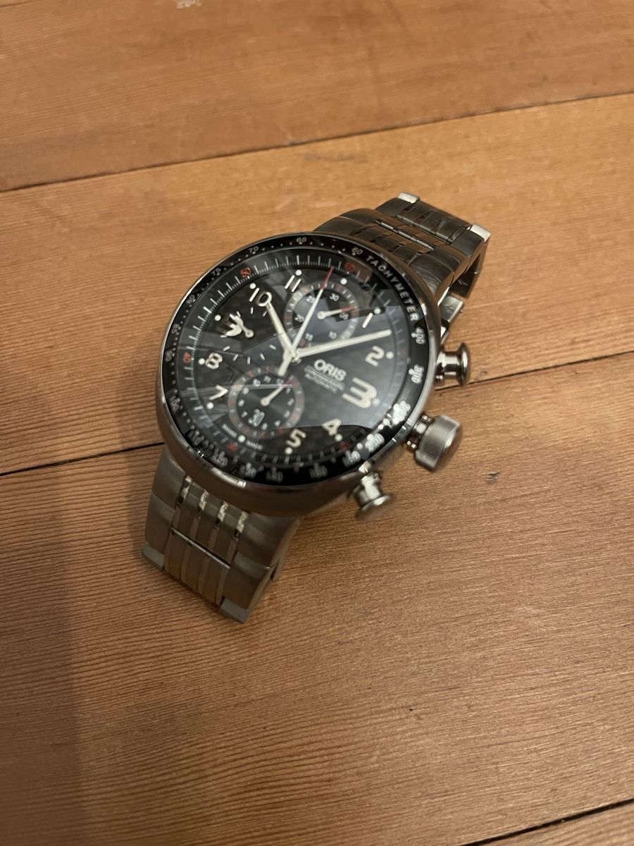 Oris Orologi: Oris TT3 Chronograph Automatik / Versand 12.- – Usato da Basel venduto da torthum