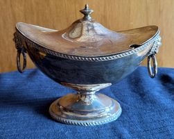 Zuckerdose versilbert England 1800-1834