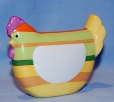 Ostern Huhn Hühner Streifen Porzellan Stall Ei Eier Goebel
