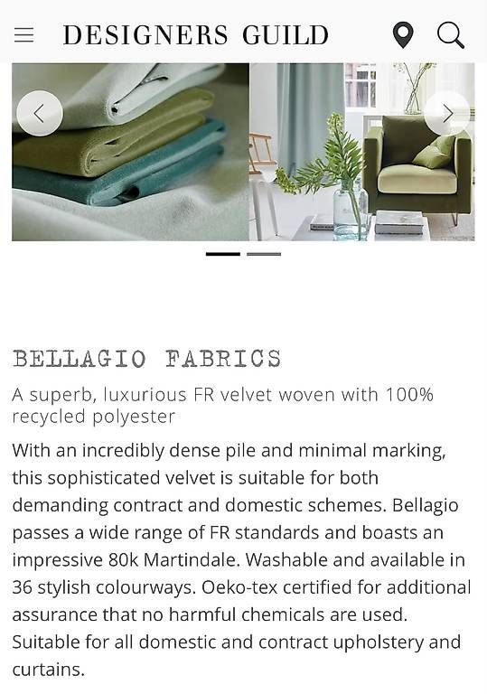 Tessuti: 2m Velourstoff von Designers Guild – Nuovo (secondo la descrizione) da Würenlos venduto da avauva 3